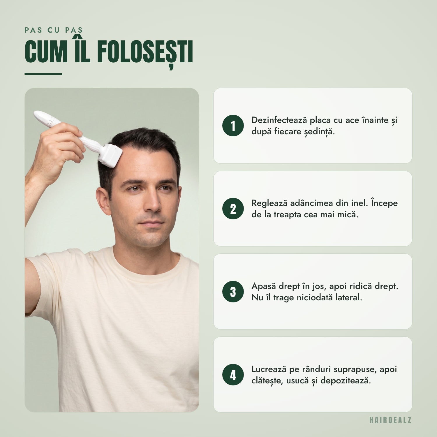 Pas cu pas — Cum se folosește