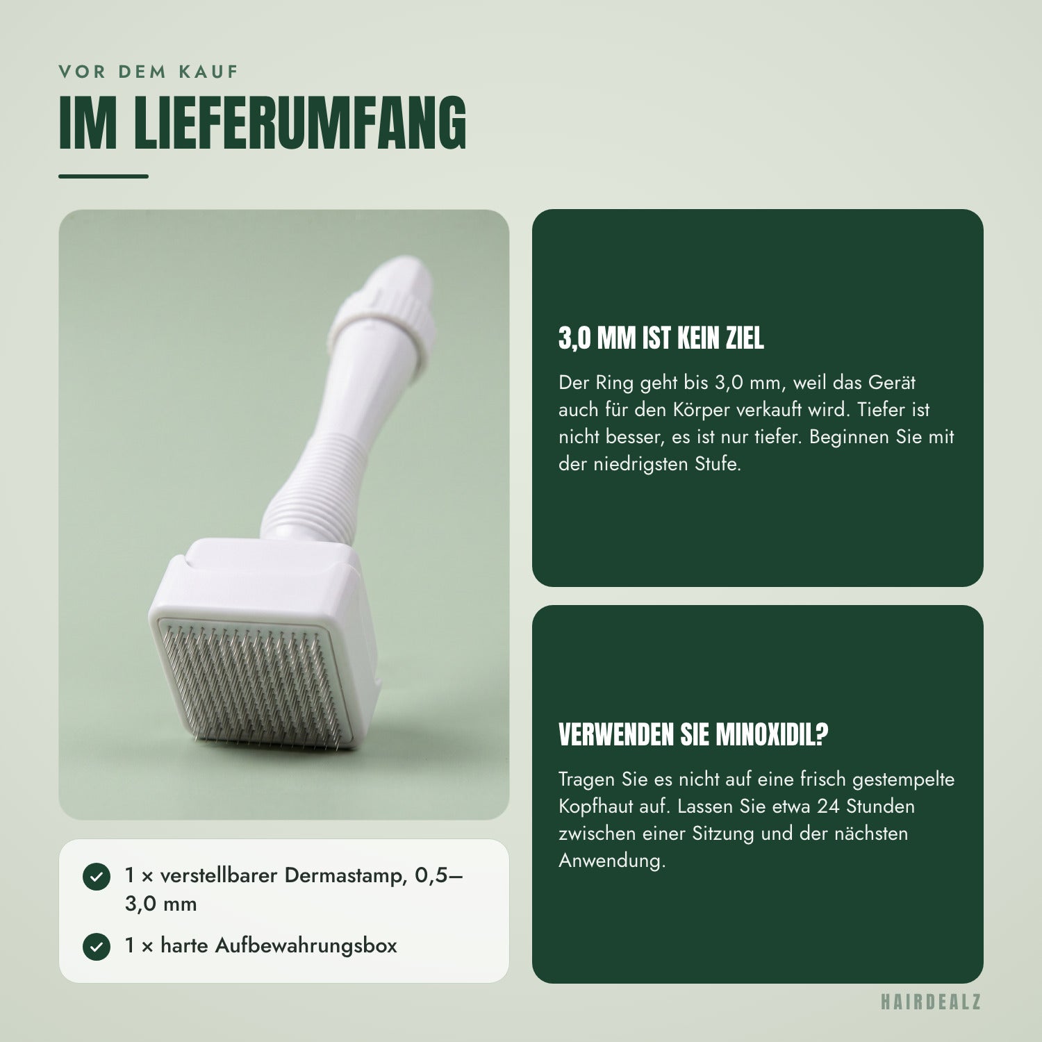 Vor dem Kauf — Im Lieferumfang