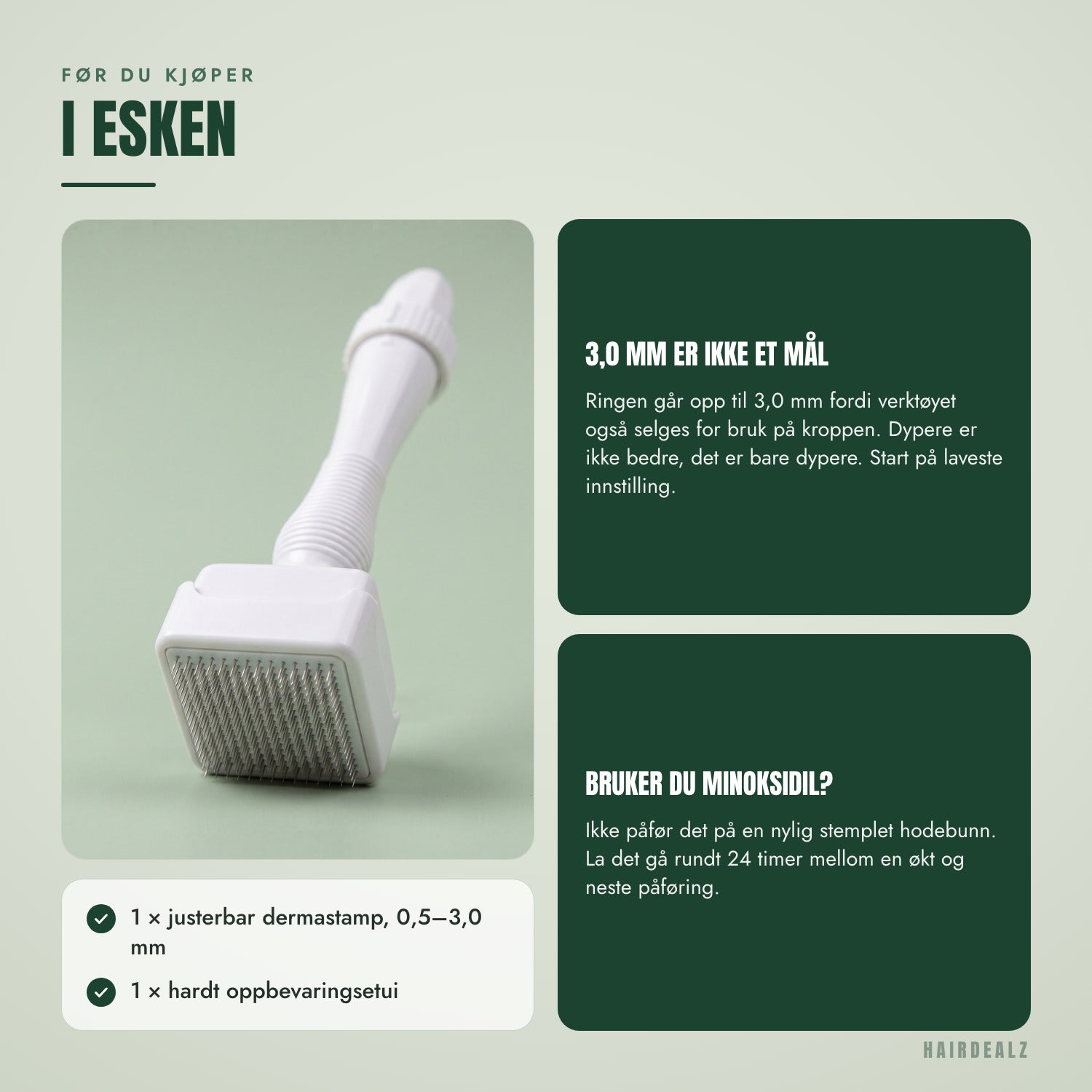 Før du bestiller — I esken