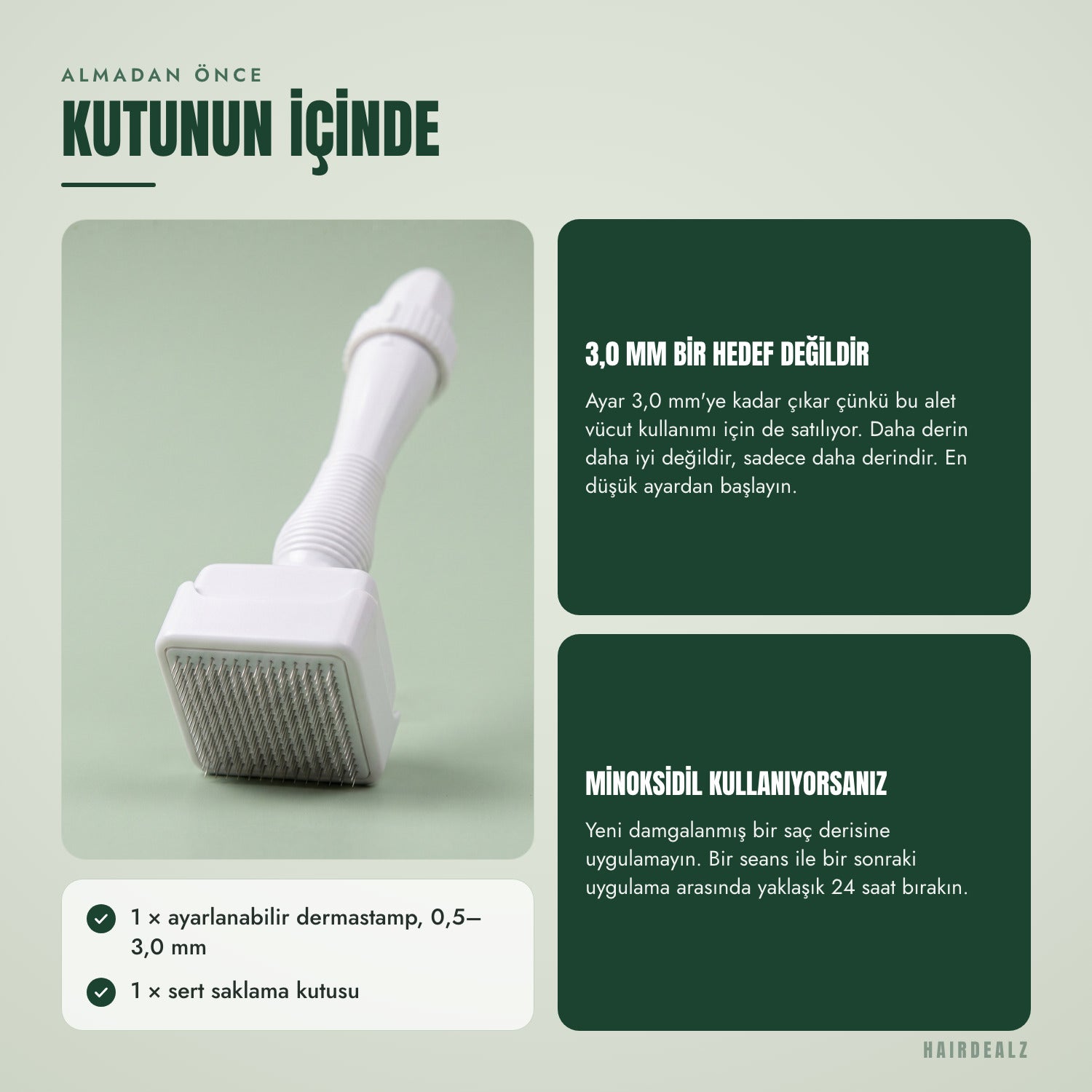 Satın almadan önce — Kutunun içinde