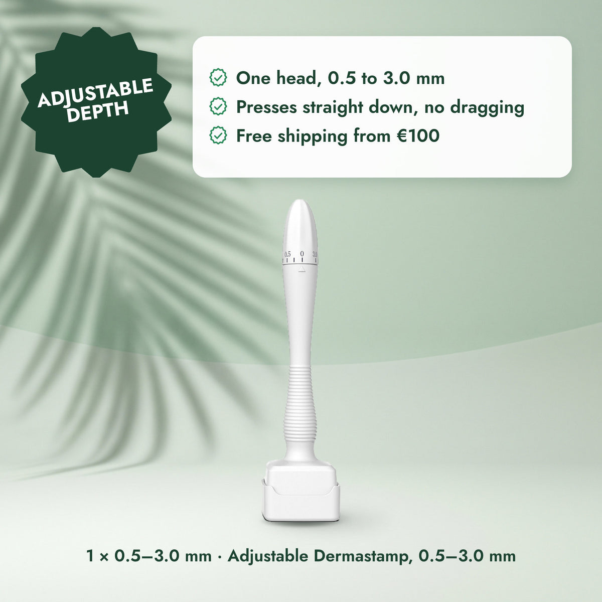 Adjustable Dermastamp, 0.5–3.0 mm: Dermastamp - (0.5–3.0 mm)