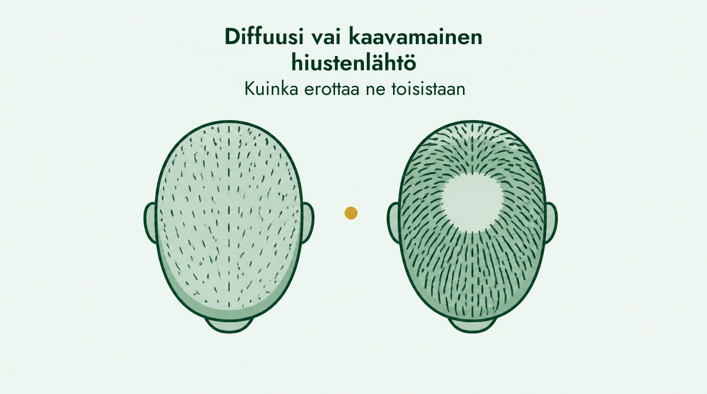Diffuusi oheneminen vai perinnöllinen hiustenlähtö