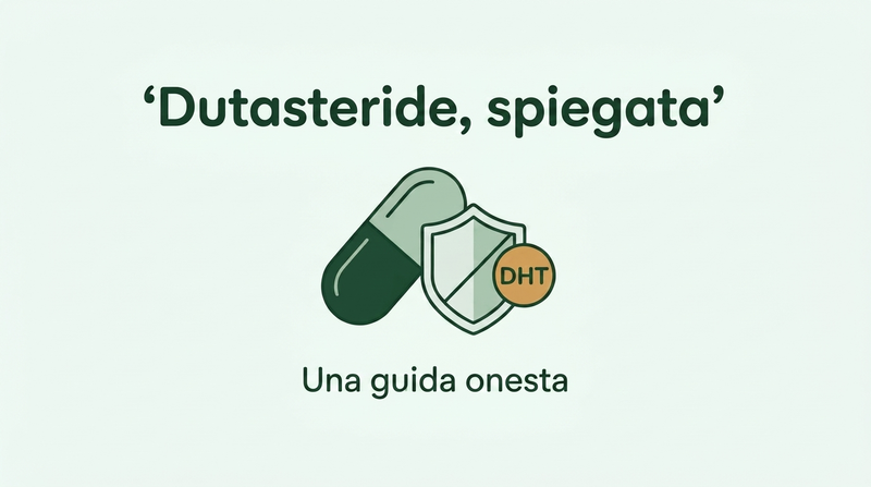 Il dutasteride per la caduta dei capelli, spiegato