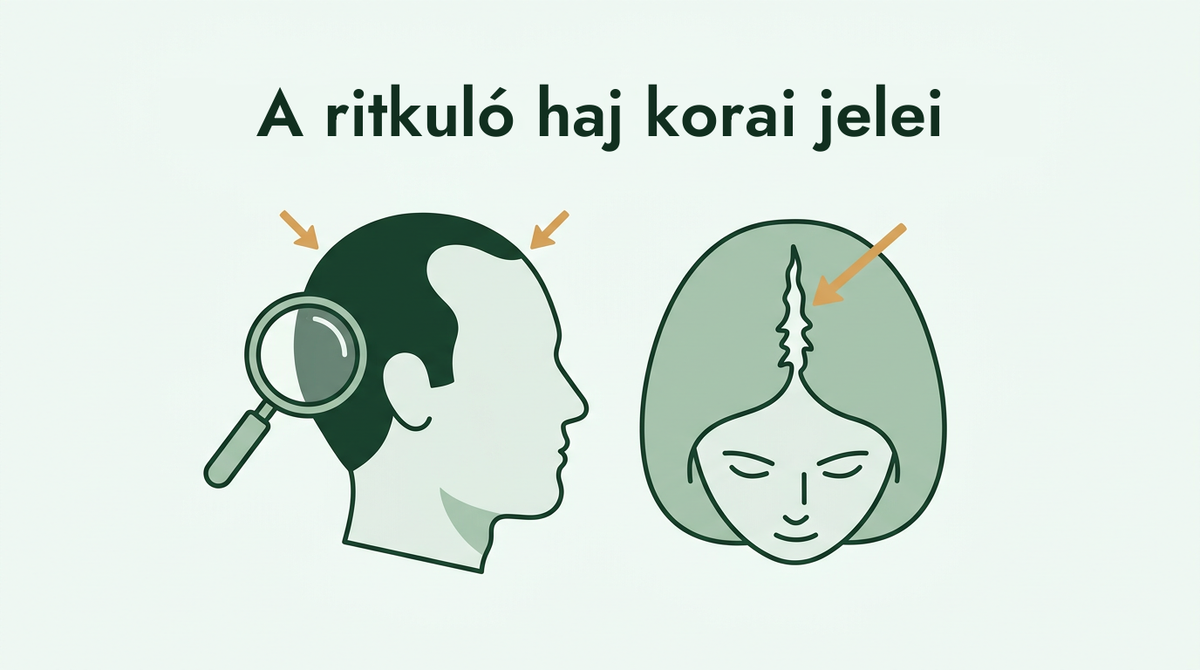 A ritkuló haj korai jelei férfiaknál és nőknél
