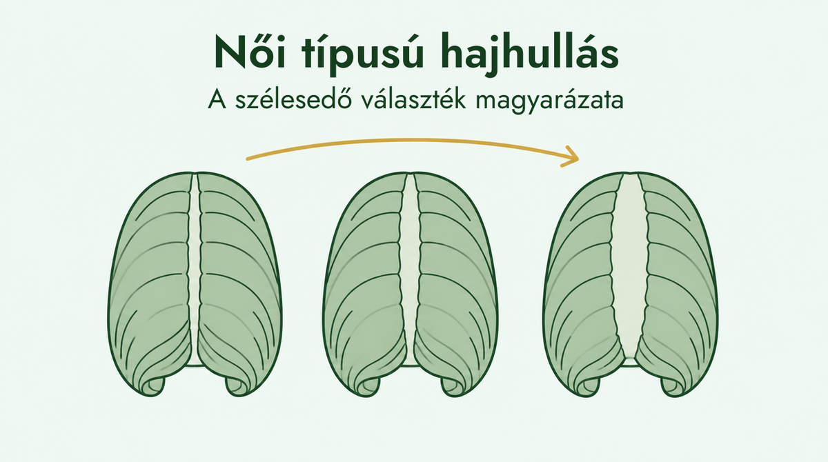 Női típusú hajhullás és a szétváló hajközépválaszték