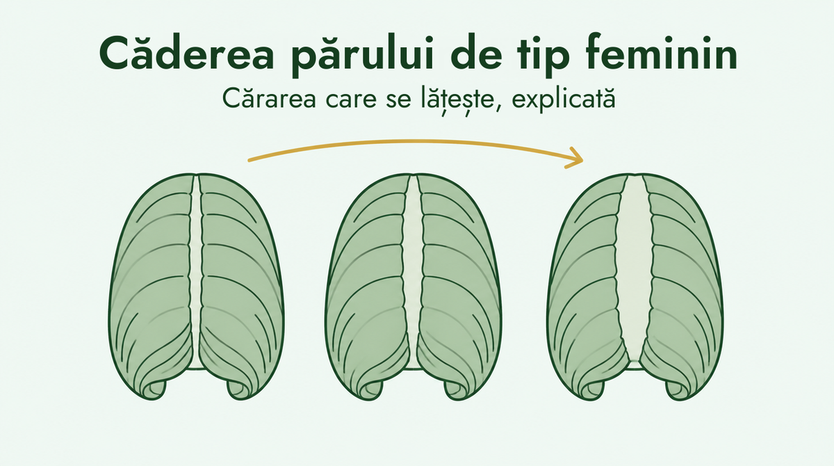 Căderea părului la femei și lărgirea cărării