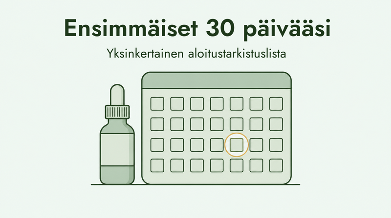 Ensimmäiset 30 päivääsi minoksidiilin käytössä