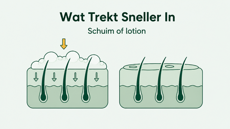 Neemt minoxidilschuim beter op dan lotion