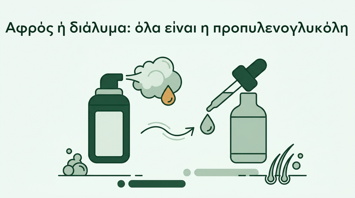Αφρός εναντίον διαλύματος μινοξιδίλης