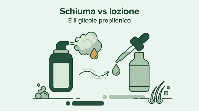 Minoxidil schiuma contro lozione