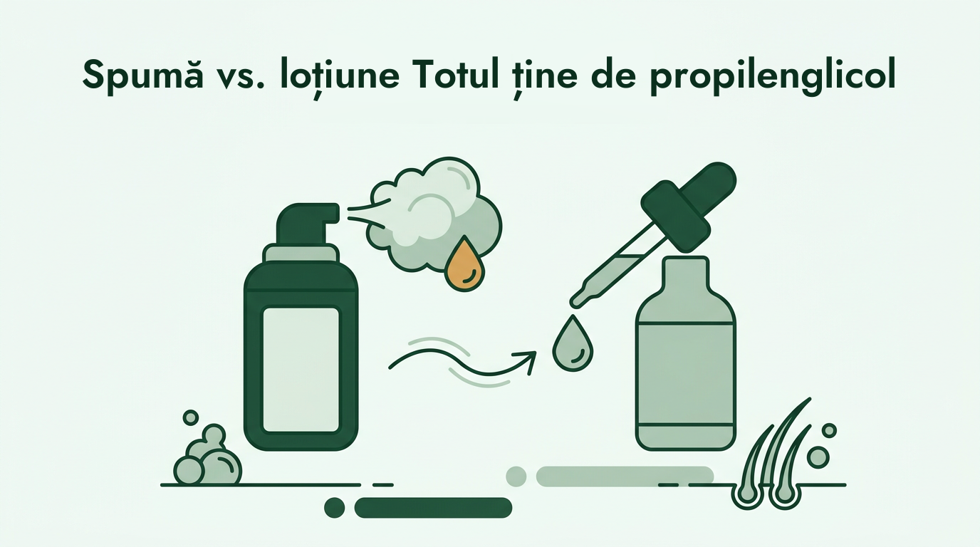Spumă sau loțiune de minoxidil
