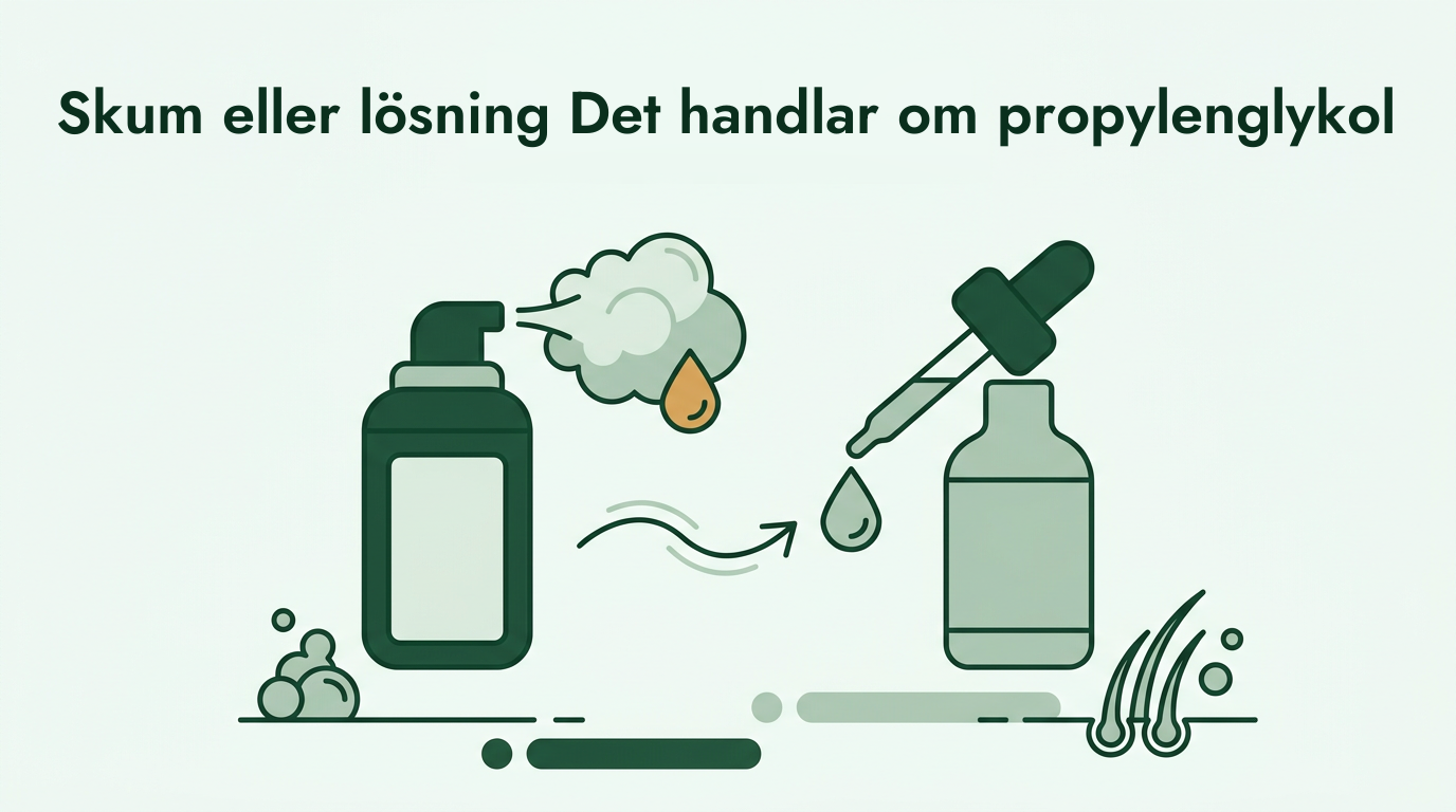 Minoxidil skum jämfört med lösning