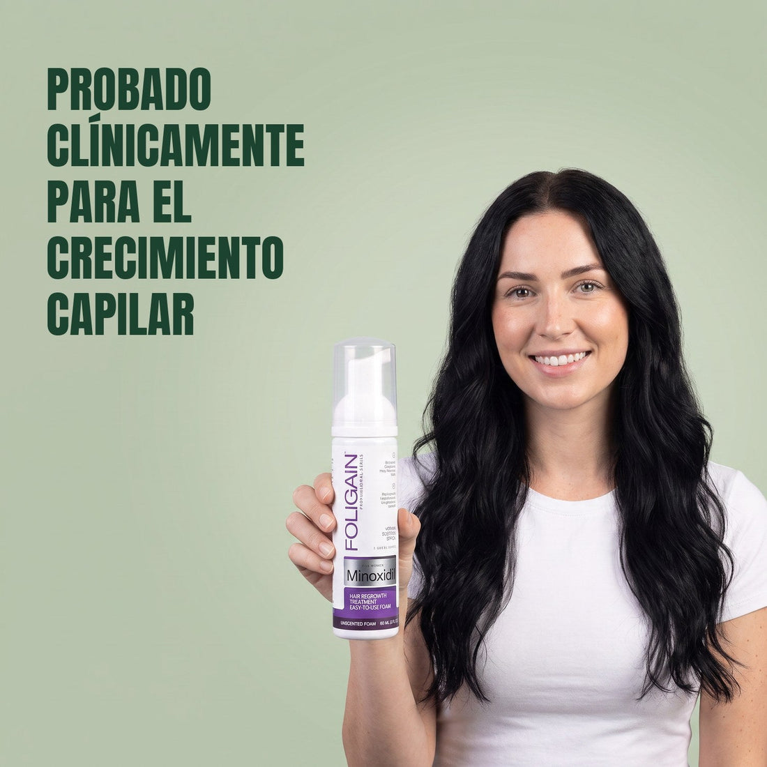 Foligain Minoxidil Foam 2% for Women - 12 Month Supply — product packaging on white background