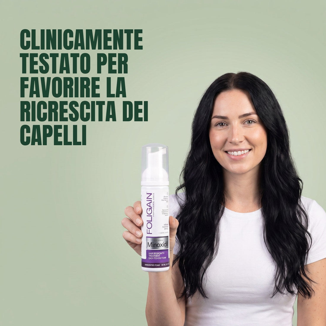 Foligain Minoxidil Foam 2% for Women - 12 Month Supply — product packaging on white background