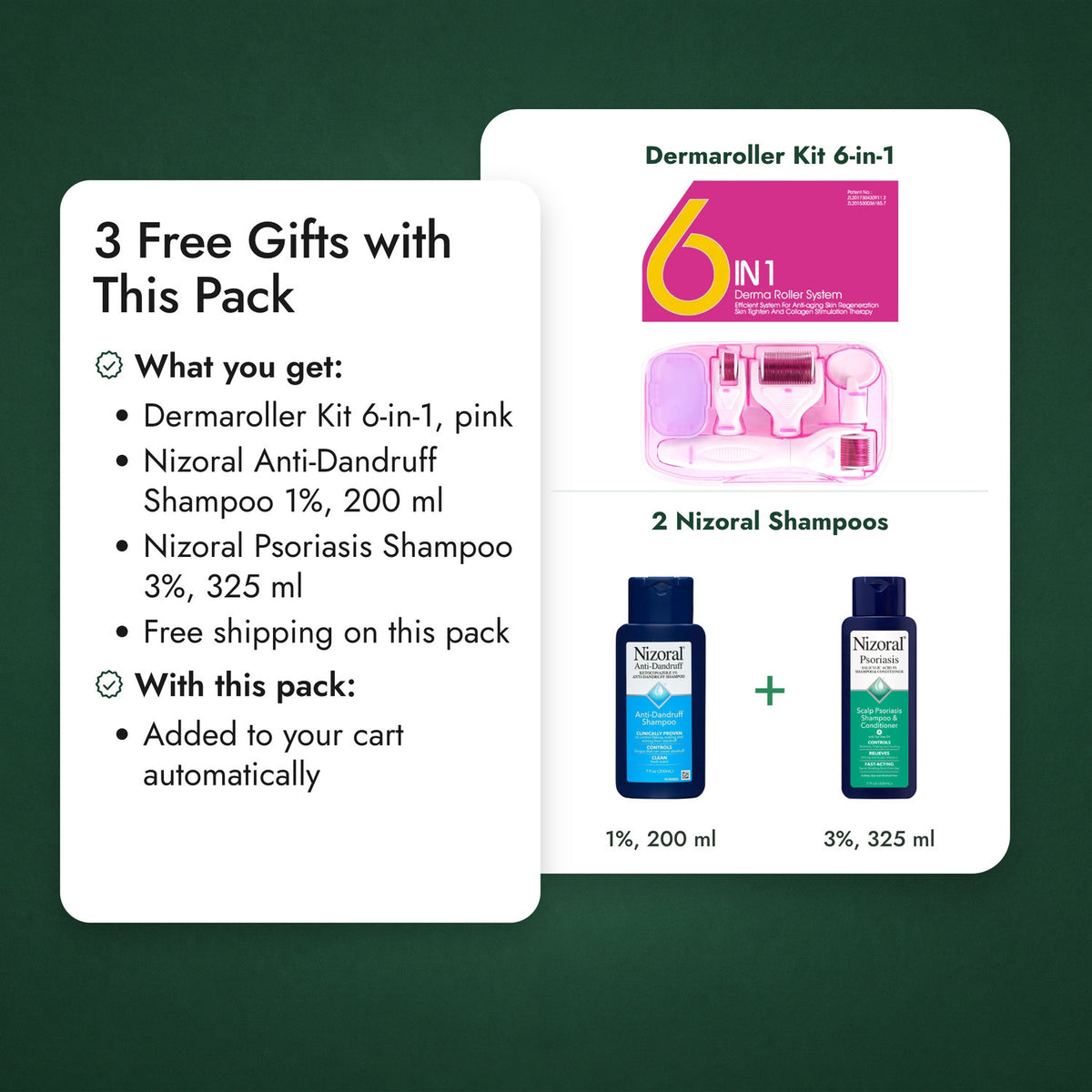 Foligain Minoxidil 2% Foam for Women: free gifts and what goes with it