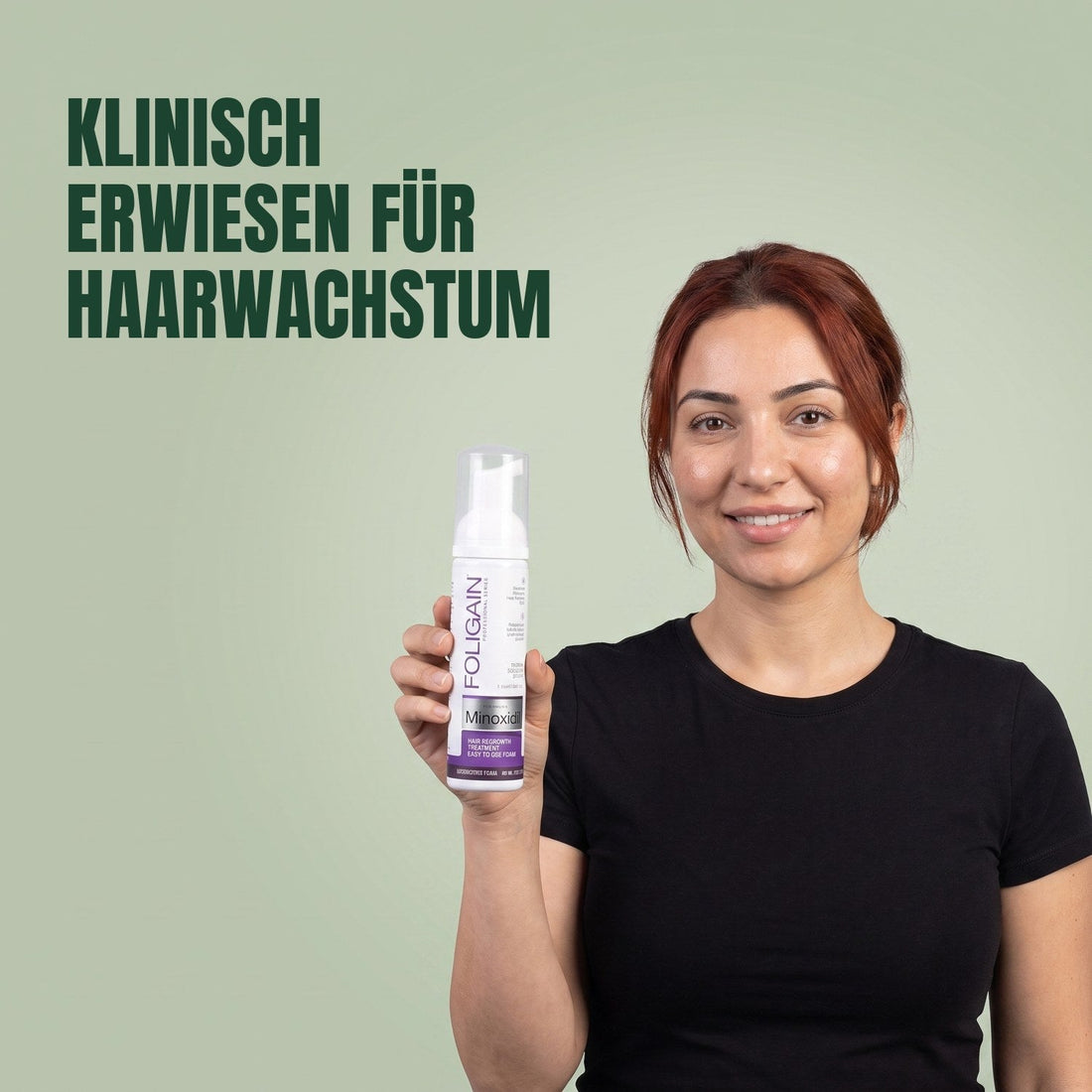 Foligain Minoxidil Foam 2% for Women - 6 Month Supply — product packaging on white background