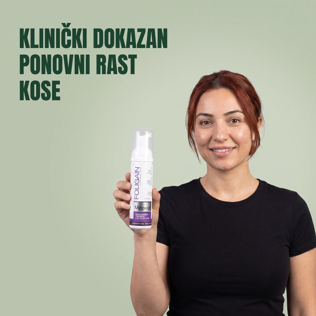 Foligain pjena s minoksidilom 2% za žene - zaliha za 6 mjeseci — pakiranje proizvoda na bijeloj pozadini