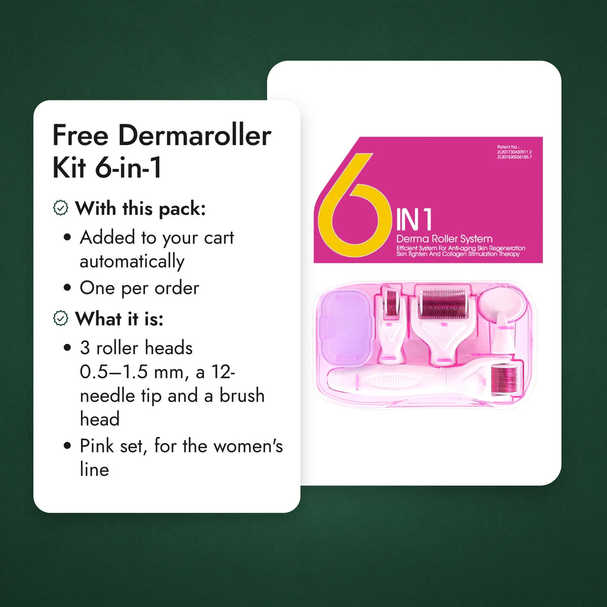 Foligain Minoxidil 2% Foam for Women: free gifts and what goes with it