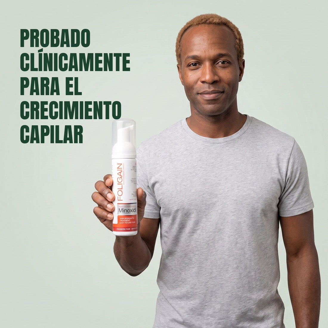 Foligain Minoxidil Foam 5% for Men - 12 Month Supply — product packaging on white background