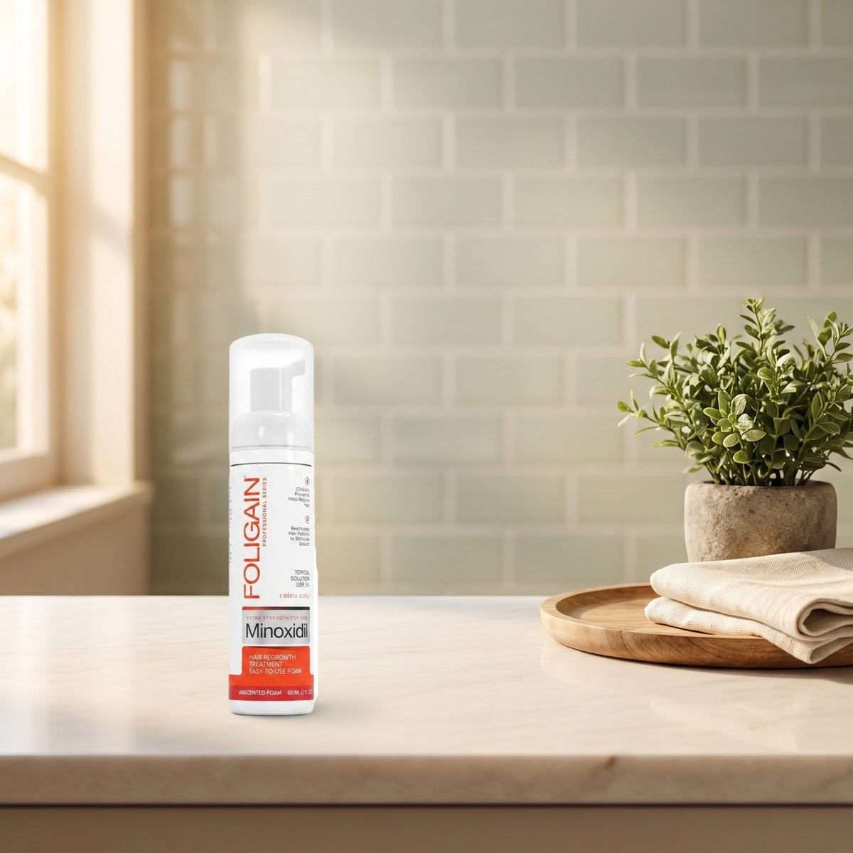 Foligain Minoxidil 5% pjena za muškarce u svakodnevnoj upotrebi