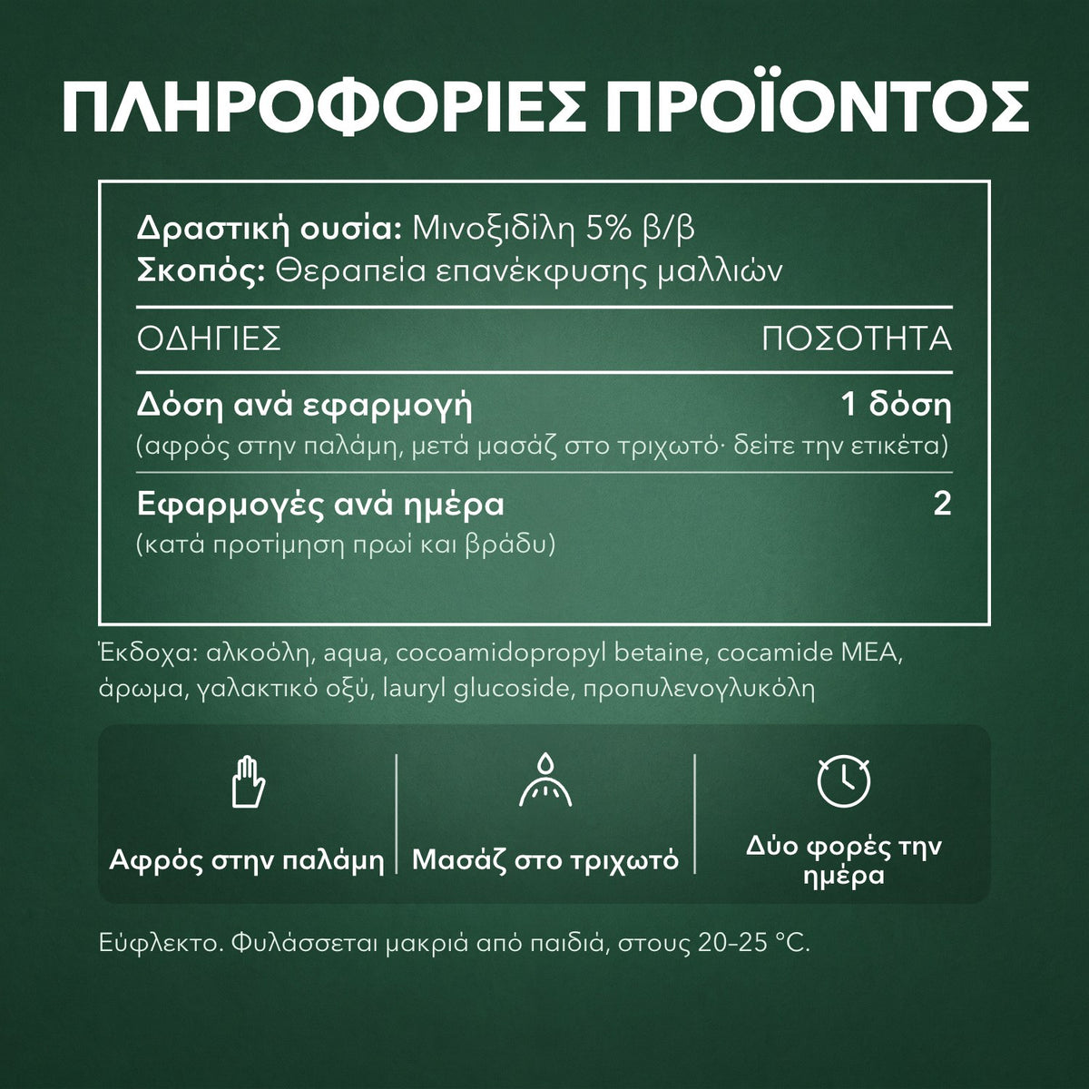Πληροφορίες προϊόντος: Foligain αφρός μινοξιδίλης 5% για άνδρες