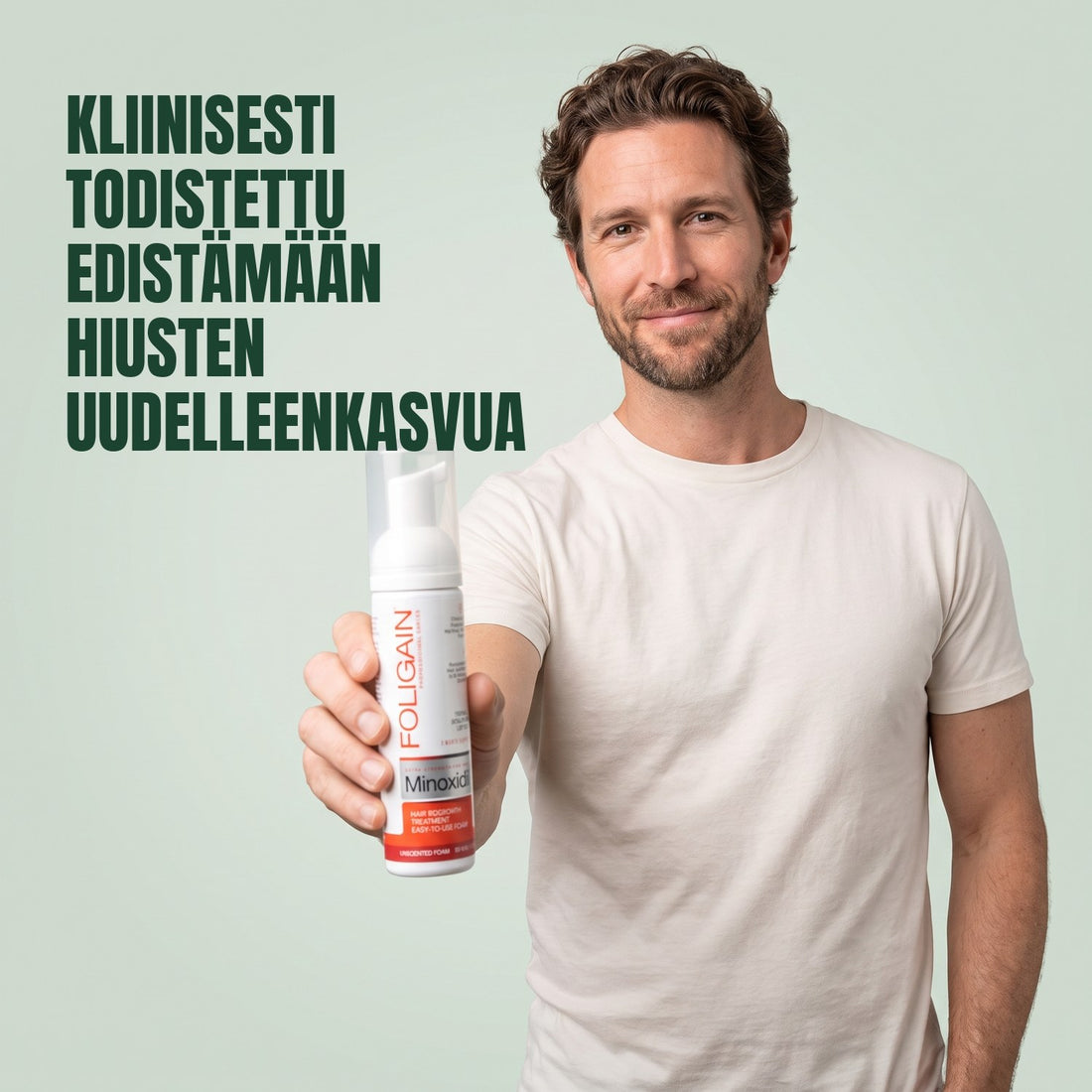 Foligain Minoksidiilivaahto 5 % miehille – 3 kuukauden pakkaus