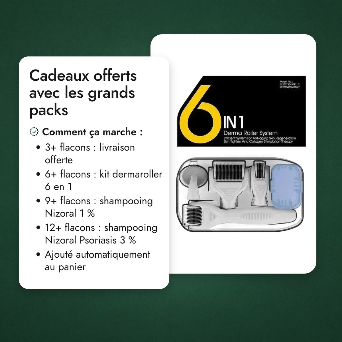 Cadeaux offerts avec les grands packs