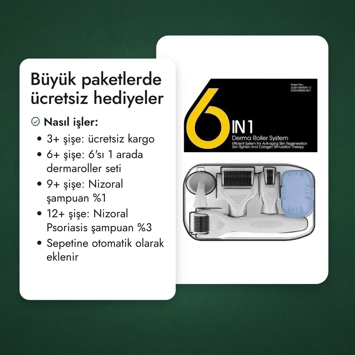Büyük paketlerde ücretsiz hediyeler