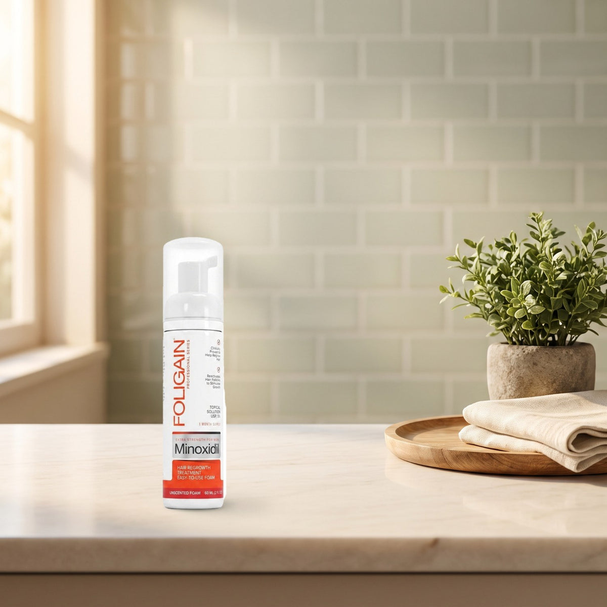 Foligain Minoxidil 5 % pěna pro muže při každodenním použití