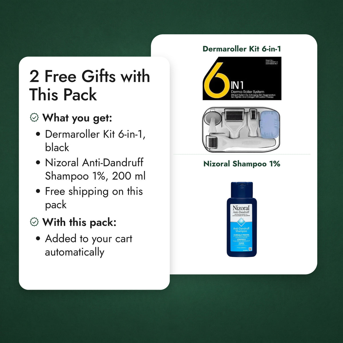 Foligain Minoxidil 5% Foam for Men: free gifts and what goes with it