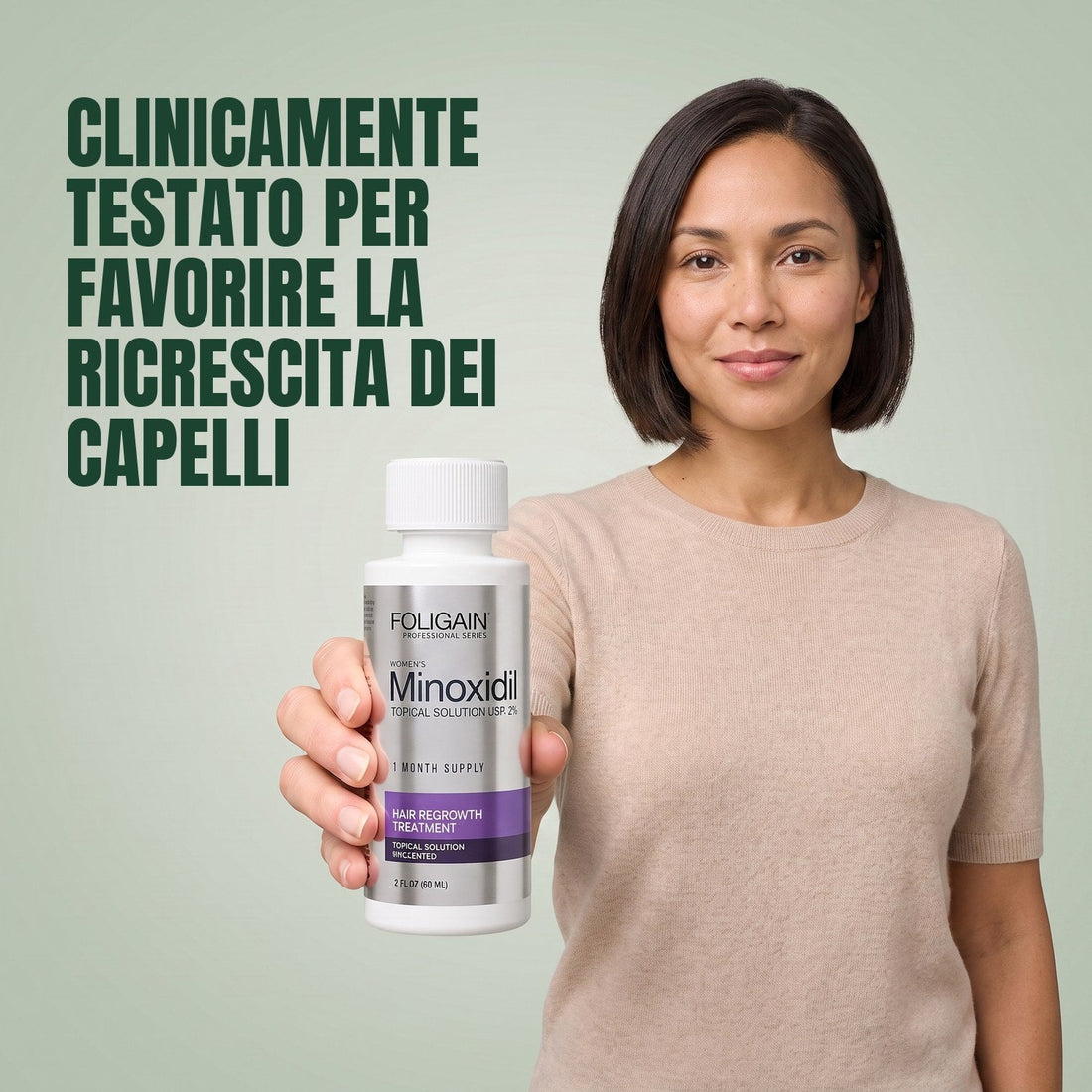 Foligain Minoxidil Lotion 2% for Women - 12 Month Supply — product packaging on white background