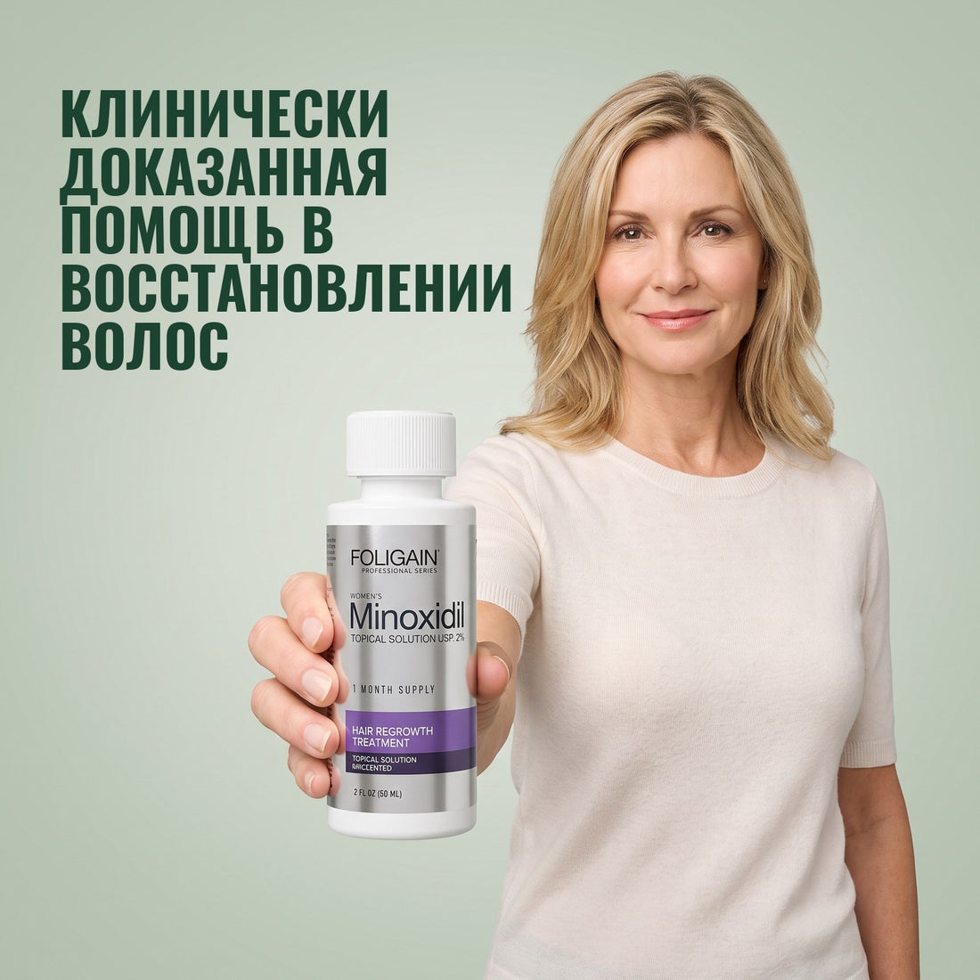 Раствор Foligain с миноксидилом 2% для женщин