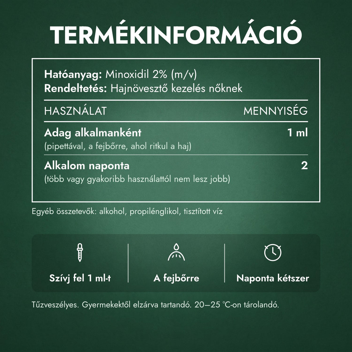 Termékinformáció: Foligain Minoxidil 2% nőknek