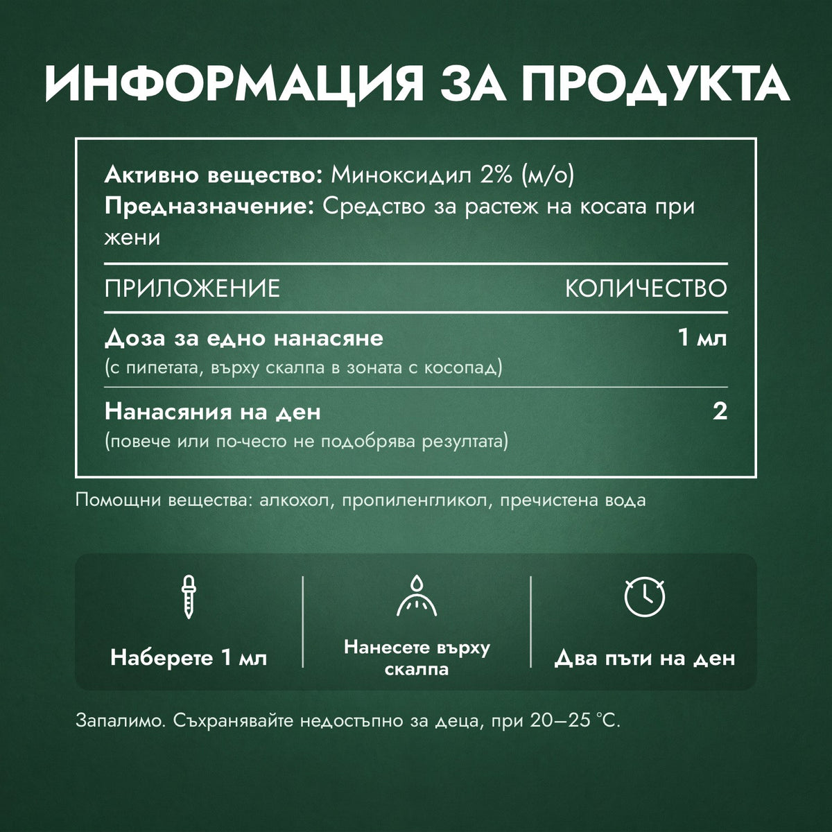 Информация за продукта: Foligain миноксидил 2% за жени