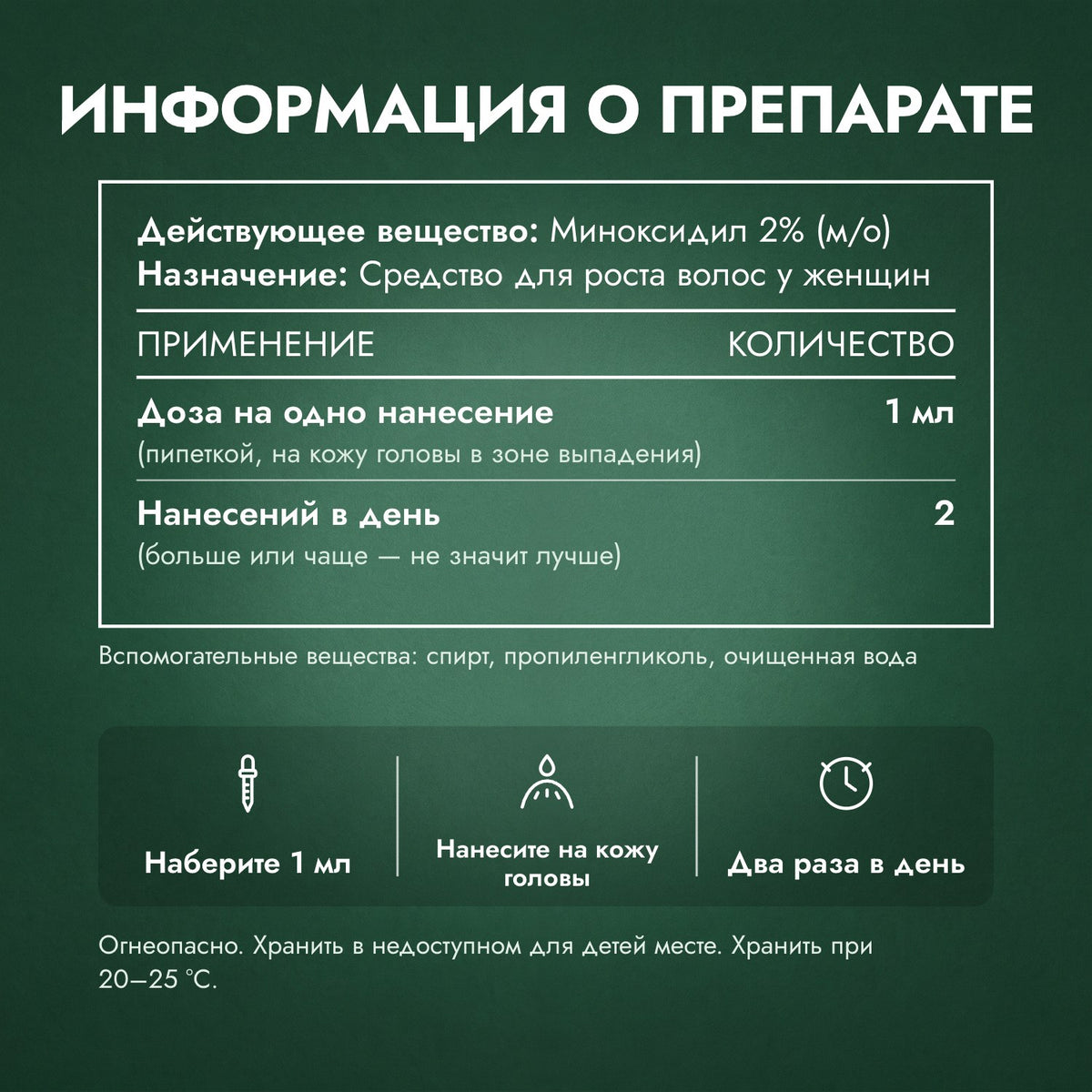Информация о препарате: Foligain миноксидил 2% для женщин
