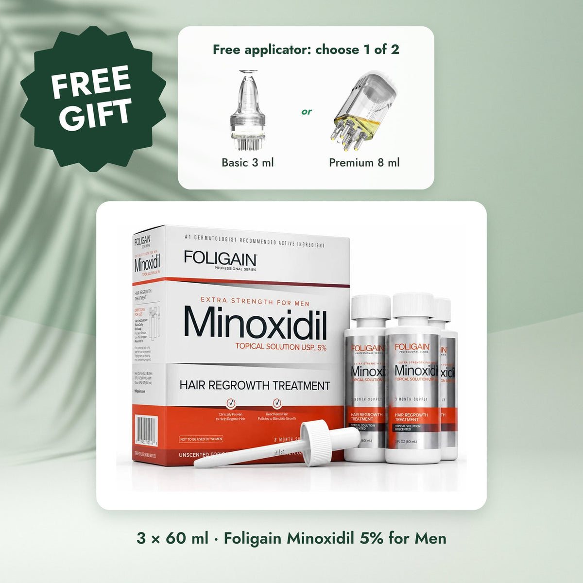 Foligain Minoxidil 5% for Men: Foligain Minoxidil Lotion 5% for Men