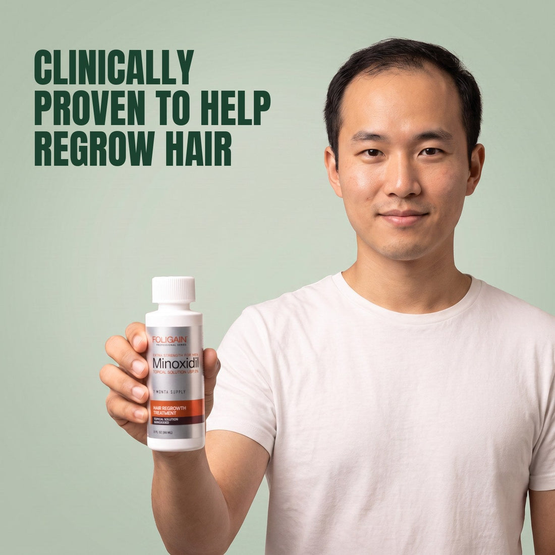 Foligain Minoxidil Lotion 5% for Men - 6 Month Supply — product packaging on white background