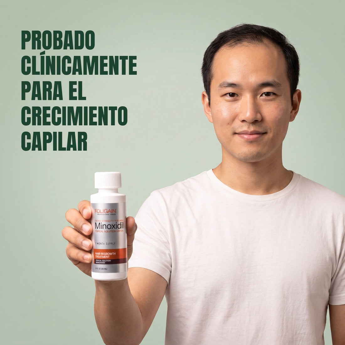 Foligain Minoxidil Lotion 5% for Men - 6 Month Supply — product packaging on white background