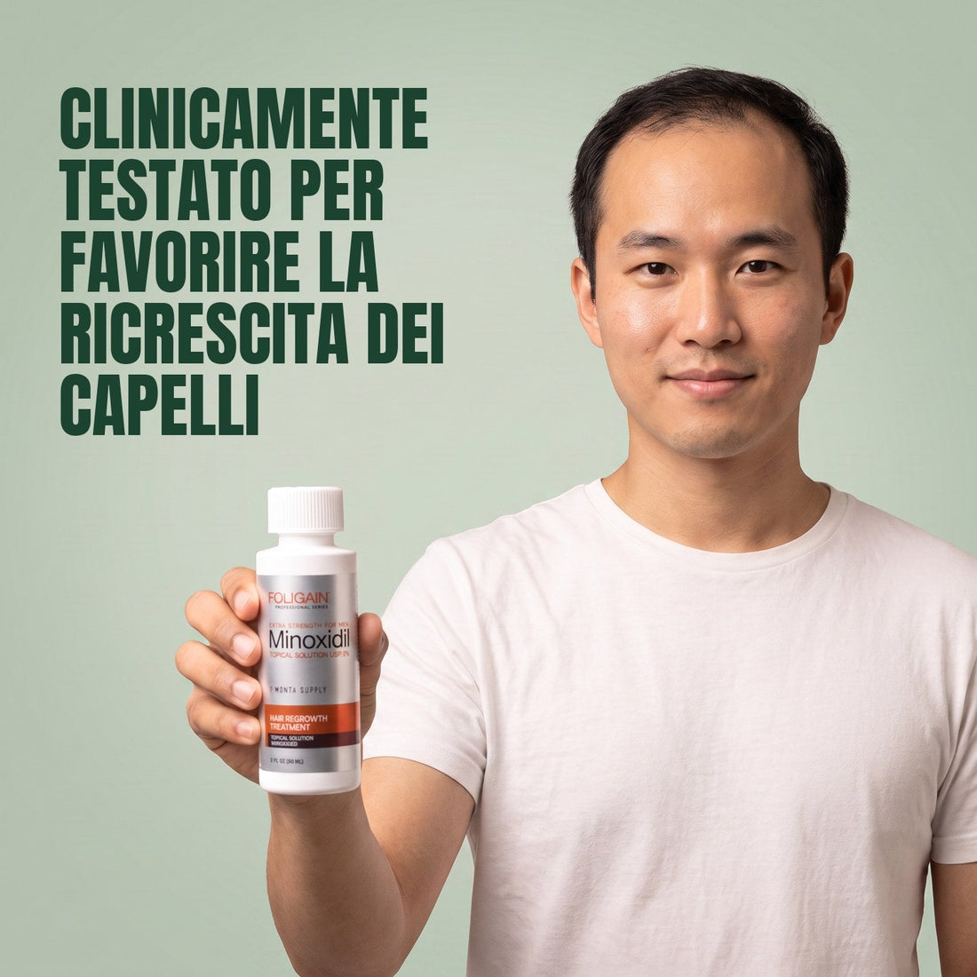 Foligain Minoxidil Lotion 5% for Men - 6 Month Supply — product packaging on white background