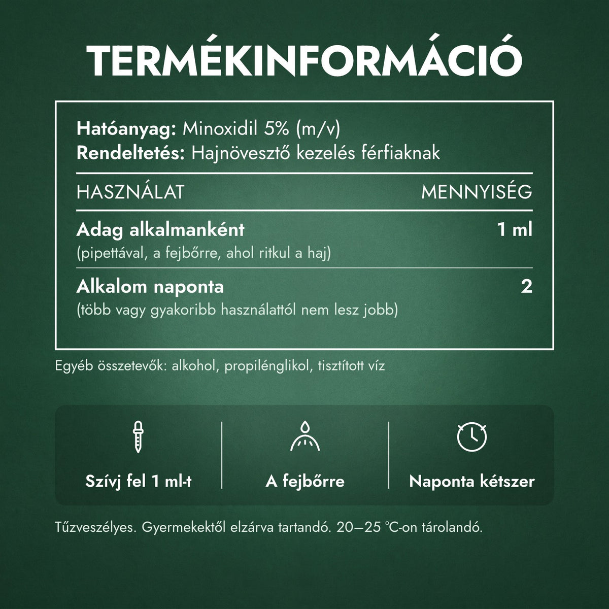 Termékinformáció: Foligain Minoxidil 5% férfiaknak