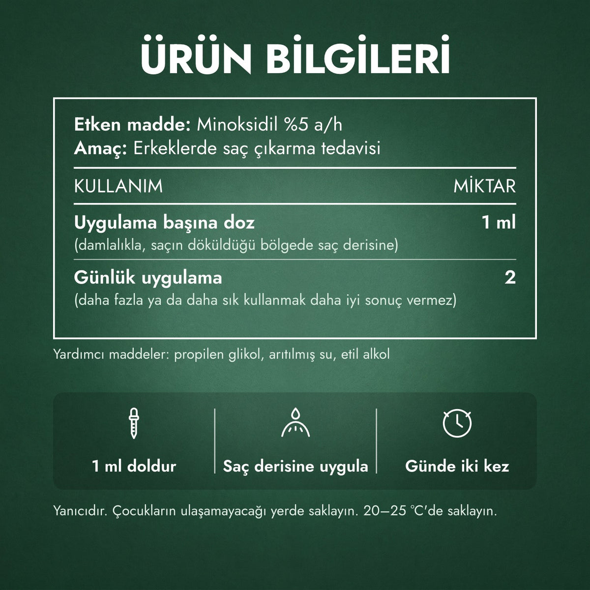 Ürün bilgileri: Erkekler için Foligain Low Alcohol %5 Minoksidil