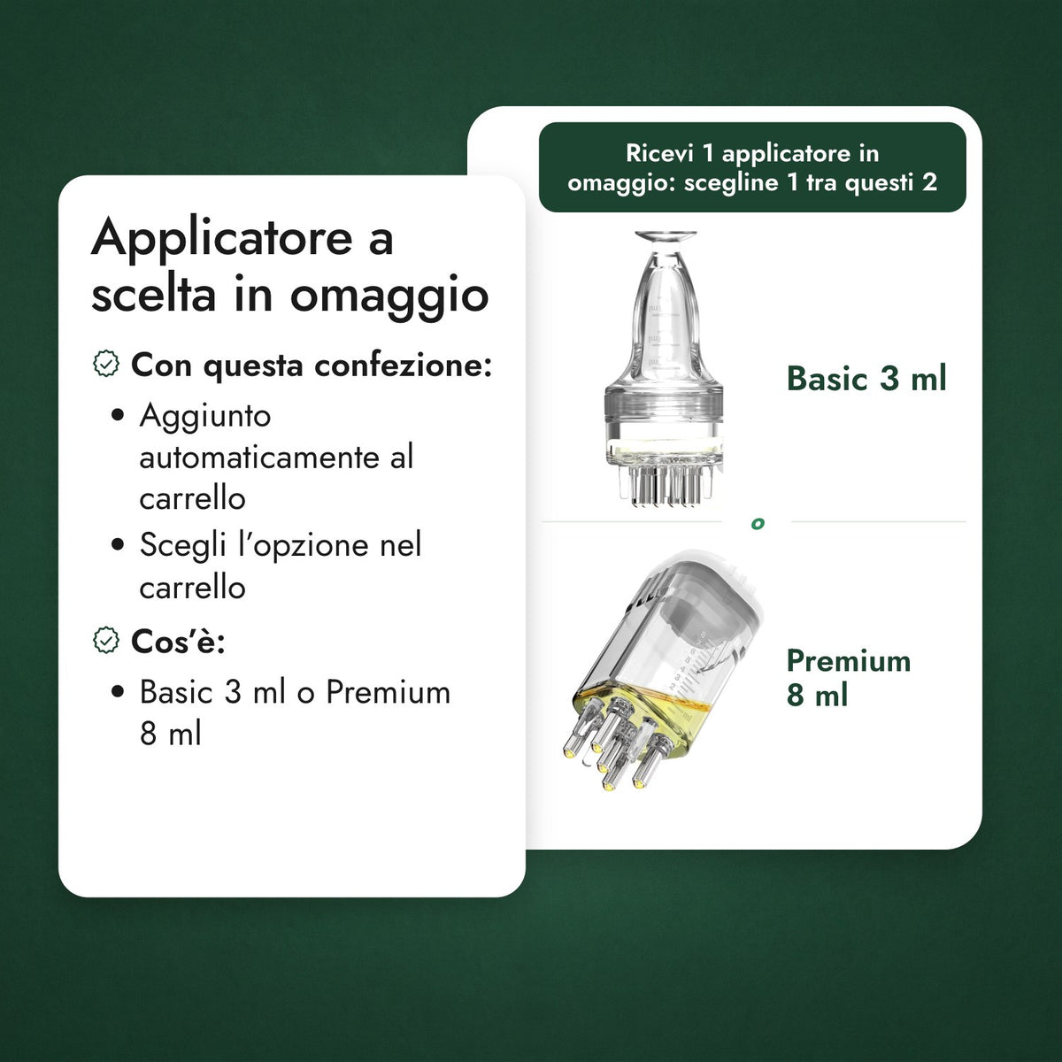 Applicatore a scelta in omaggio