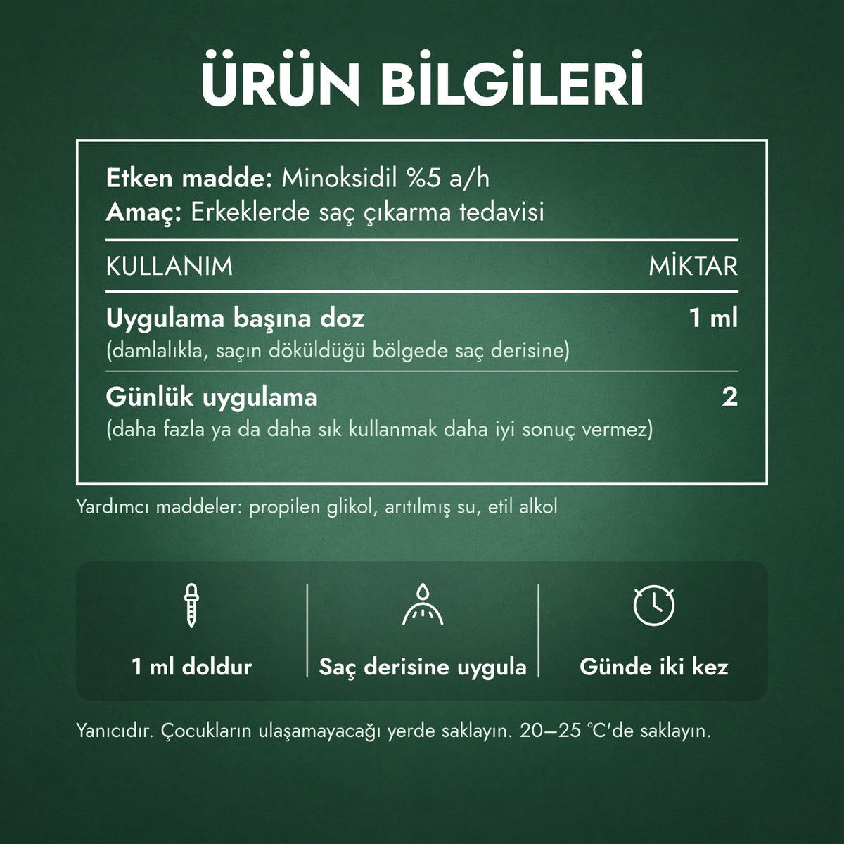 Ürün bilgileri: Erkekler için Foligain Low Alcohol %5 Minoksidil