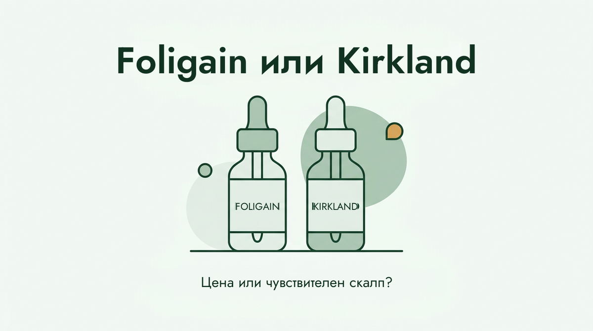 Foligain срещу миноксидил на Kirkland