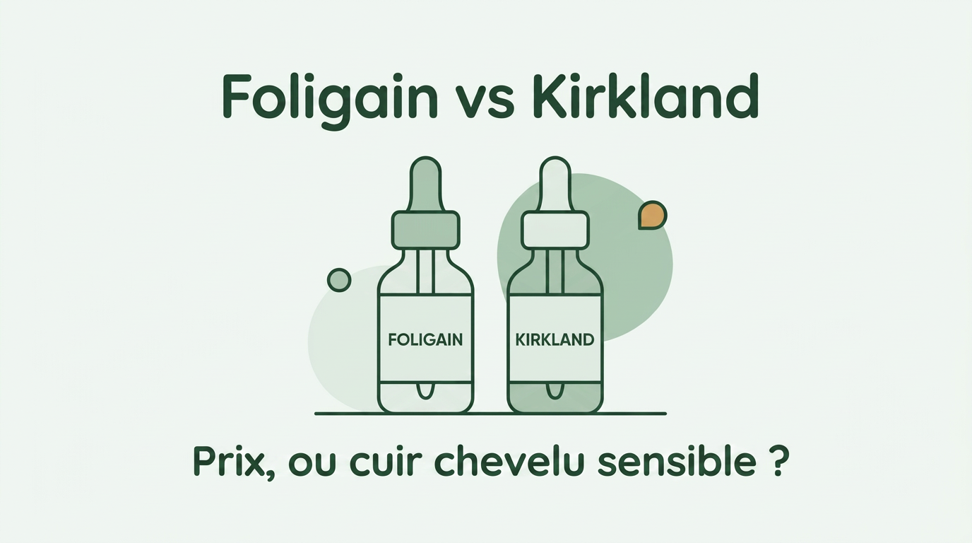 Foligain face à Kirkland minoxidil