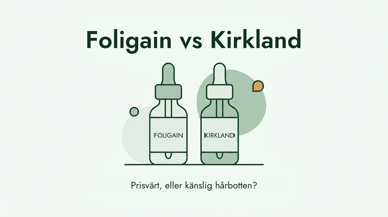 Foligain jämfört med Kirkland-minoxidil