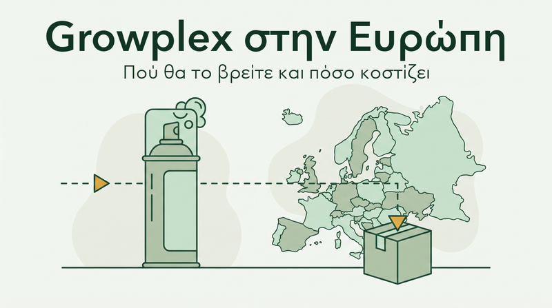 Πού να αγοράσετε αφρό μινοξιδίλης Growplex στην Ευρώπη