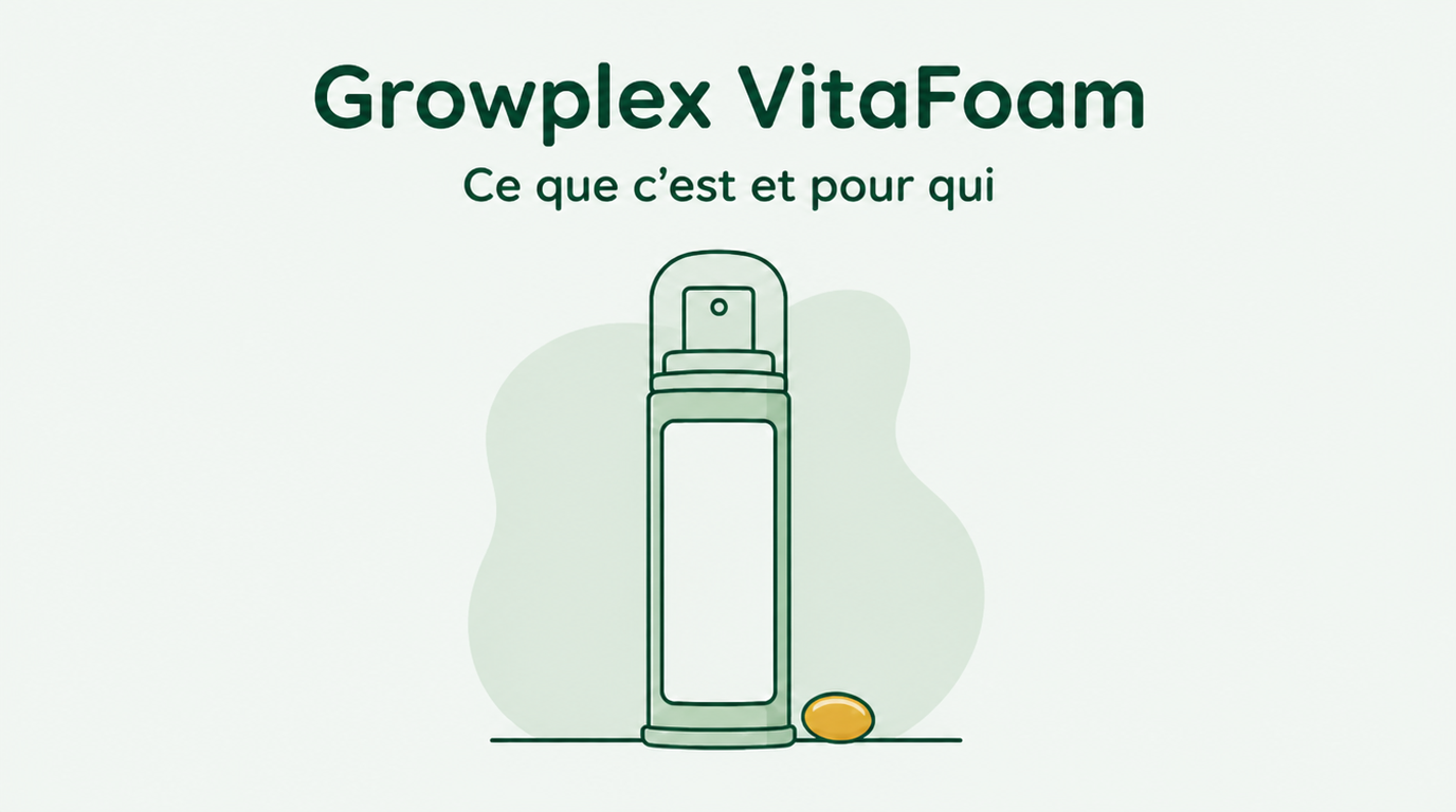 Avis sur la mousse minoxidil GrowPlex VitaFoam