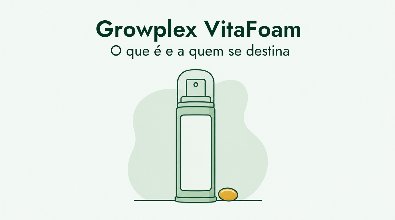 Análise à espuma de minoxidil Growplex VitaFoam