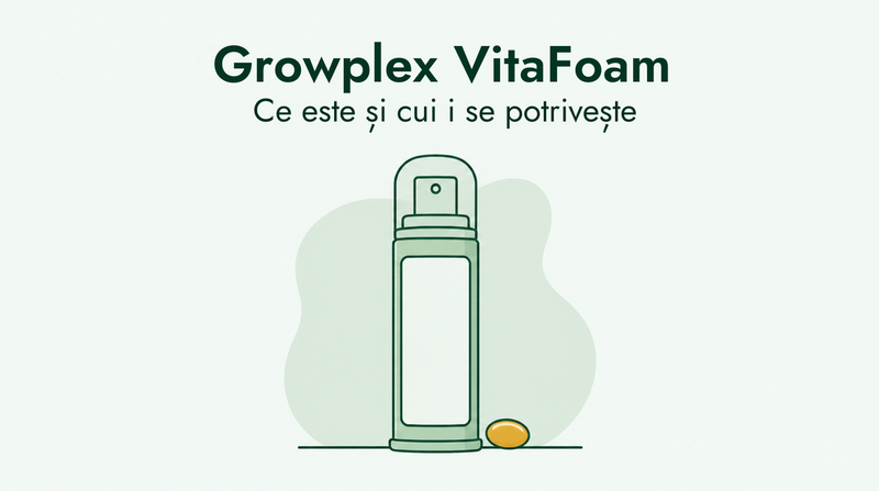 Recenzie: spuma de minoxidil Growplex VitaFoam